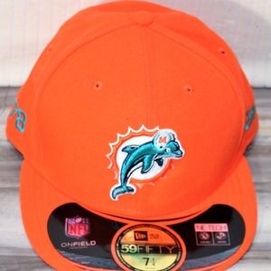 MIAMI DOLPHINS Baseball Cap-SZ. 7 1/4" (57.7 cm)